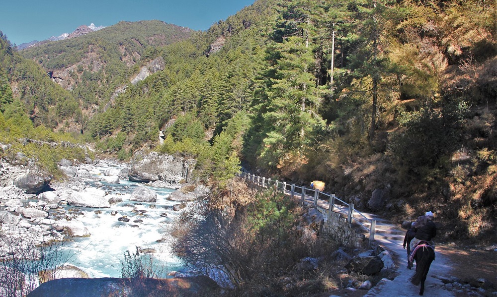 Fly to Lukla (2,840m) & Trek to Manjo